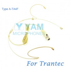 YAM Beige HM1-C4R Headset Microphone For Trantec Wireless Microphone