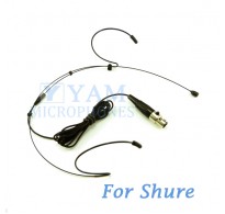YAM Black HM1-C4S Headset Microphone For SHURE Wireless Microphone YAM Black HM1-C4S Headset Microphone For SHURE Wireless Microphone