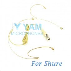 YAM Beige HM1-C4S Headset Microphone For SHURE Wireless Microphone