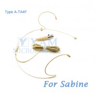 YAM Beige HM1-C4SA Headset Microphone For Sabine Wireless Microphone