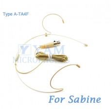 YAM Beige HM1-C4SA Headset Microphone For Sabine Wireless Microphone