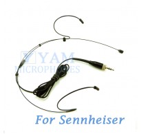 YAM Black HM1-C4SE Headset Microphone For Sennheiser Wireless Microphone