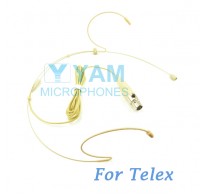 YAM Beige HM1-C4TE Headset Microphone For Telex Wireless Microphone