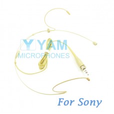 YAM Beige HM1-C4W Headset Microphone For  SONY Wireless Mirophones