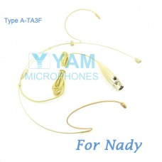 YAM Beige HM1-C4Z Headset Microphone For Nady Wireless Microphone