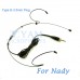 YAM Black HM1-C4Z Headset Microphone For Nady Wireless Microphone