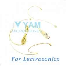 YAM Beige HM1-C5L Headset Microphone For Lectrosonics Wireless Microphone
