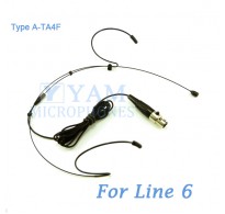 YAM Black HM1-C6K Headset Microphone For Line 6 Wireless Microphone