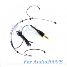 YAM Black HM3-C4AU Headset Microphone For Audio2000S Wireless Microphone