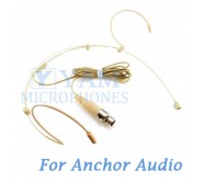 YAM Beige HM3-C4AO Headset Microphone For Anchor Audio Wireless Microphone