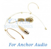 YAM Beige HM3-C4AO Headset Microphone For Anchor Audio Wireless Microphone