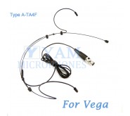 YAM Black HM3-C4G Headset Microphone For Vega Wireless Microphone