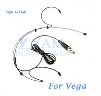 YAM Black HM3-C4G Headset Microphone For Vega Wireless Microphone