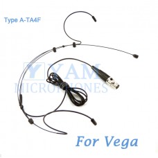 YAM Black HM3-C4G Headset Microphone For Vega Wireless Microphone