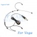 YAM Black HM3-C4G Headset Microphone For Vega Wireless Microphone