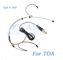 YAM Black HM3-C4O Headset Microphone For TOA Wireless Microphone