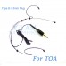 YAM Black HM3-C4O Headset Microphone For TOA Wireless Microphone