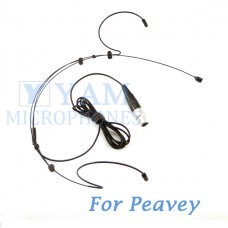 YAM Black HM3-C4Q Headset Microphone For Peavey Wireless Mirophone