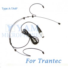 YAM Black HM3-C4R Headset Microphone For Trantec Wireless Microphone