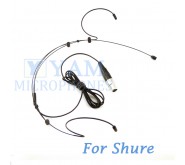 YAM Black HM3-C4S Headset Microphone For SHURE Wireless Microphone