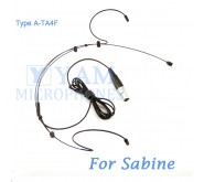 YAM Black HM3-C4SA Headset Microphone For Sabine Wireless Microphone
