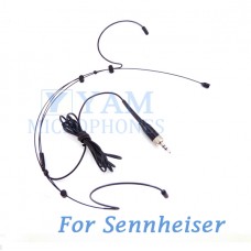 YAM Black HM3-C4SE Headset Microphone For Sennheiser Wireless Microphone