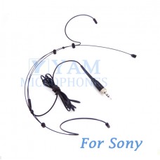 YAM Black HM3-C4W Headset Microphone For  SONY Wireless Mirophones