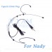 YAM Black HM3-C4Z Headset Microphone For Nady Wireless Microphone