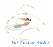 YAM Beige HM5-C4AO Headset Microphone For Anchor Audio Wireless Microphone