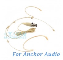 YAM Beige HM5-C4AO Headset Microphone For Anchor Audio Wireless Microphone