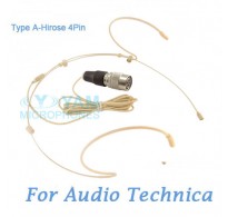 YAM Beige HM5-C4AT Headset Microphone For Audio Technica Wireless Microphone