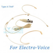 YAM Beige HM5-C4AV Headset Microphone For Electro-Voice Wireless Microphone