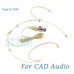 YAM Beige HM5-C4CA Headset Microphone For CAD Audio Wireless Microphone
