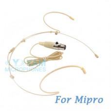 YAM Beige HM5-C4M Headset Microphone For Mipro Wireless Mirophone