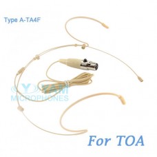 YAM Beige HM5-C4O Headset Microphone For TOA Wireless Microphone