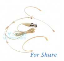 YAM Beige HM5-C4S Headset Microphone For SHURE Wireless Microphone
