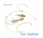 YAM Beige HM5-C4SA Headset Microphone For Sabine Wireless Microphone