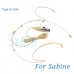 YAM Beige HM5-C4SA Headset Microphone For Sabine Wireless Microphone