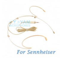 YAM Beige HM5-C4SE Headset Microphone For Sennheiser Wireless Microphone
