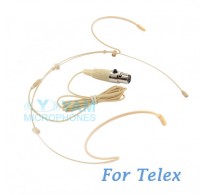 YAM Beige HM5-C4TE Headset Microphone For Telex Wireless Microphone