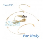 YAM Beige HM5-C4Z Headset Microphone For Nady Wireless Microphone