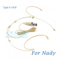 YAM Beige HM5-C4Z Headset Microphone For Nady Wireless Microphone