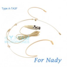 YAM Beige HM5-C4Z Headset Microphone For Nady Wireless Microphone