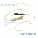 YAM Beige HM5-C6K Headset Microphone For Line 6 Wireless Microphone