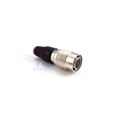 YAM Black Hirose 6 Pin Connector Plug Inline Female Socket For Microphone and Power