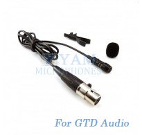YAM Black LM1-C3D Lavalier Microphone For GTD Audio Wireless Microphone