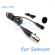 YAM Black LM1-C3N Lavalier Microphone For SAMSON Wireless Microphone