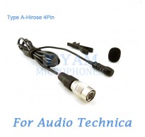 YAM Black LM1-C4AT Lavalier Microphone For Audio Technica Wireless Microphone