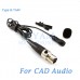 YAM Black LM1-C4CA Lavalier Microphone For CAD Audio Wireless Microphone