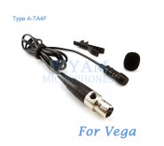 YAM Black LM1-C4G Lavalier Microphone For Vega Wireless Microphone